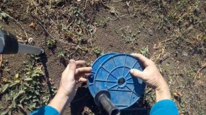 Смотка капельной ленты прямо из грядки