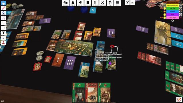 Table Top Simulator ( 7 wonders) #2a смотреть онлайн