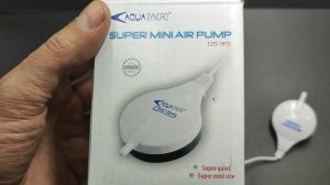 Бесшумный пьезо компрессор для аквариума до 50л AquaSyncro QS35
