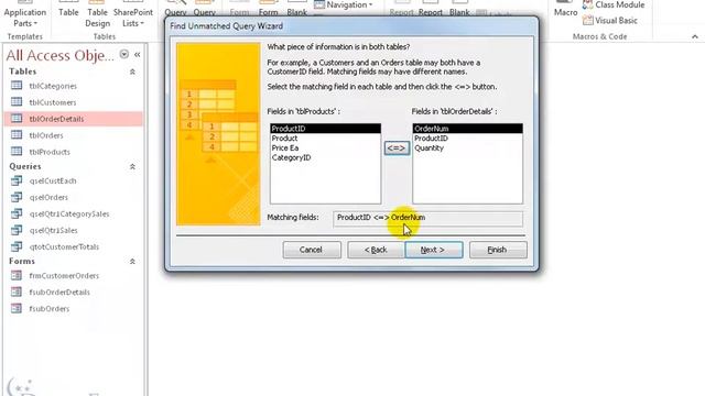 Microsoft Access 2016 Queries: Unmatched Query смотреть онлайн