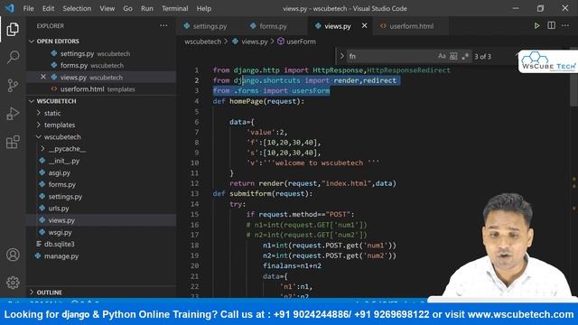 FORM Tutorials in Django For Beginners | Django Tutorial for Beginners
