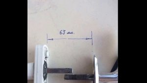 Двухсторонняя ручка для балконной двери,своими руками