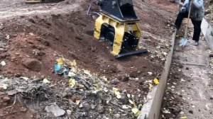 Работа виброплиты