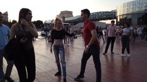 Танцы парк Горького Москва Андреевский мост набережная
