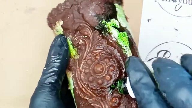 Ваза из баночки от детского чая) декор,миксмедия МК
