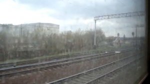 Приміський електропоїзд ЕР9М-397 №6305 Козятин-Жмеринка відправляється зі станції Вінниця