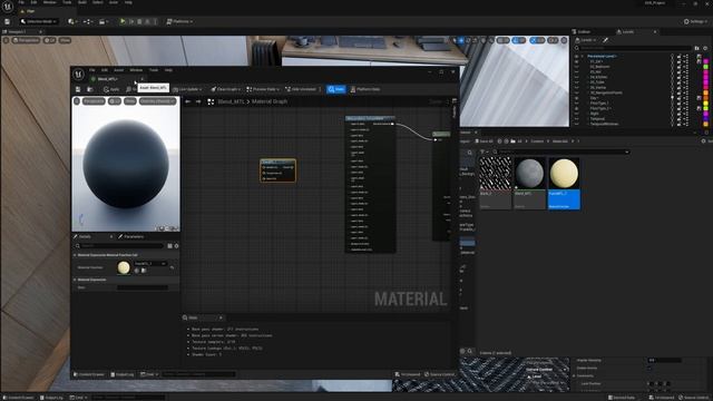 UE5 Сложный многослойный материал в Unreal Engine 5 Blend material