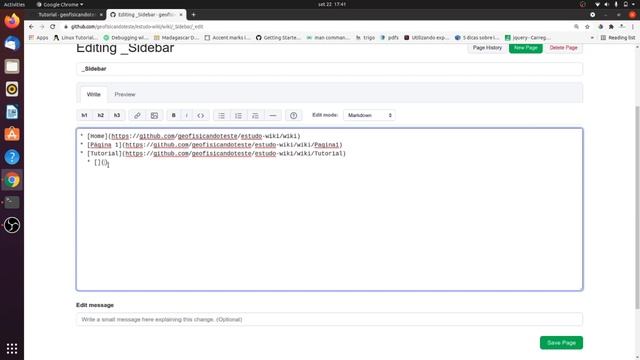 Curso Git/Github #34 - Documentação profissional com Github Wiki (Parte 4) смотреть онлайн