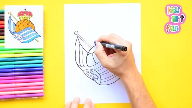 How to draw Real Sociedad F.C. logo смотреть онлайн