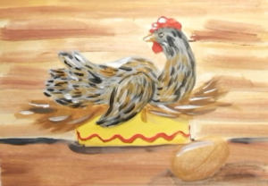 Как нарисовать сказку "Курочка-ряба".