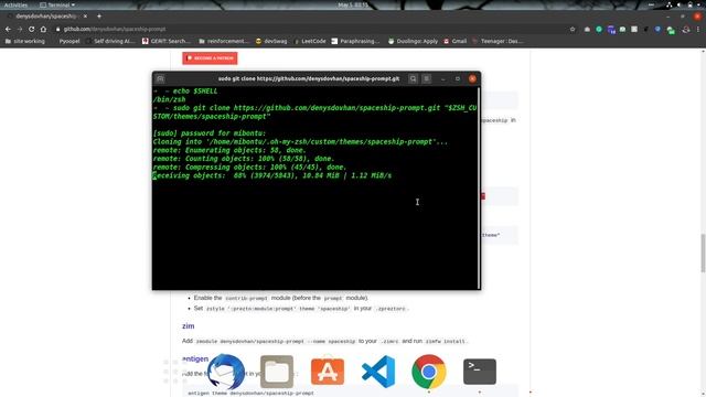 How to install ZSH and configure spaceship ZSH on linux смотреть онлайн