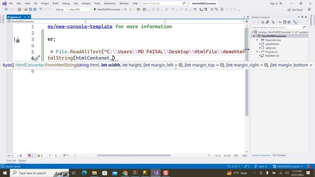 Step-by-Step HTML to PDF Conversion in ASP.NET Core | Convert HTML Web Pages to PDF in C#