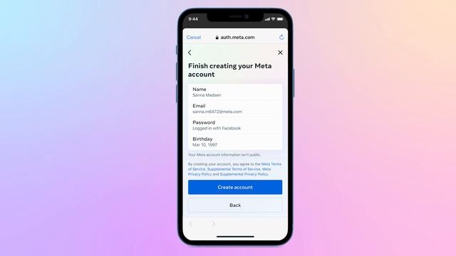 Getting Started with Meta Accounts