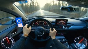 Audi A6 C7 3.0TDI (230kW) |65| 4K TEST DRIVE POV – LAUNCH CONTROL 5.6s, POWER-SLIDE & ENGINE