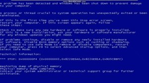 Вызов BsoD в Windows XP