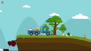Динозавр Дино Диггер и машинки - Dinosaur Dino Digger and cars truck