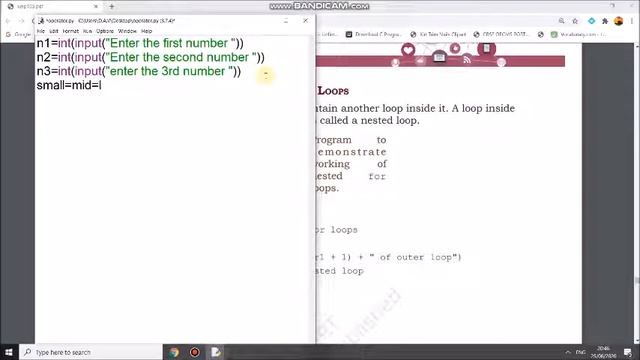 Class 11 IP | # 6 || Using Range function and Nested Loop | Ch 3 Computer System |  CBSE Board