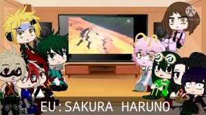 bnha react to ?hinata? and ?sakura?