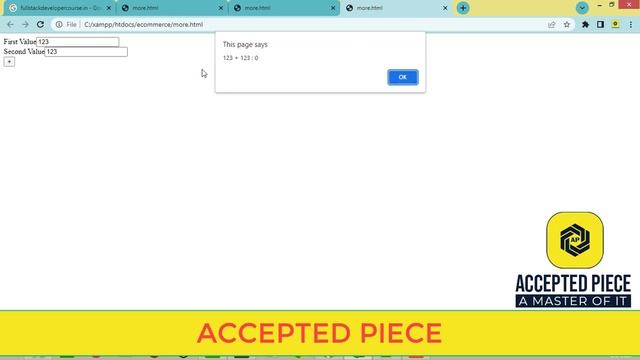 Splitting Code into Functions using java script