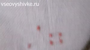 Как вышивать одиночные крестики