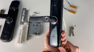 Умный дверной замок Ps-Link HR01 с датчиком отпечатка пальца Чёрный