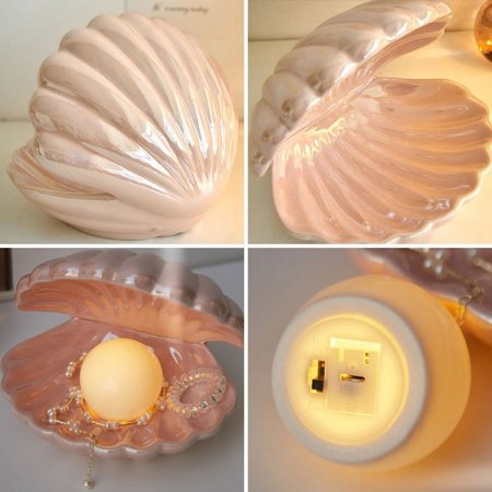 greatest wendadeco High Quality Custom Ceramic Shell Pearl Night Light tricks for 2023