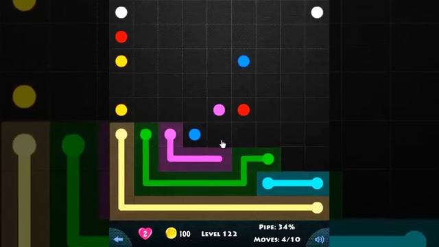 flow game facebook - beginners pack level 122 Connect the dots