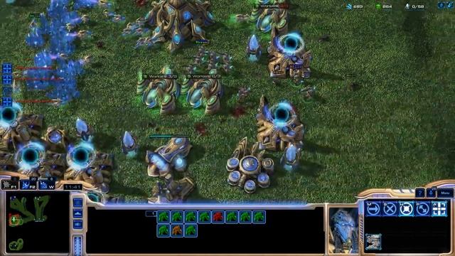 Starcraft 2 - (ARCADE) 239 - Big Game Hunter (No-Unit-Limit) - 2v2 s McSatanikem смотреть онлайн