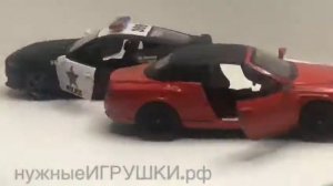 Набор инерционных машинок 5 Ford Mustang GT Полиция/ Bentley Continental Красная