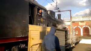 Паровоз Эр797-41 после киносъёмок