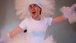 Пышный костюм фьек белый