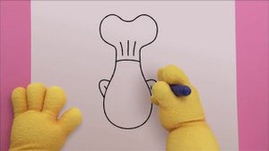 Каракули. Серия 12 - Как нарисовать повара. Обучающие мультфильмы для малышей