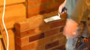 Кладка печи из кирпича ручной формовки