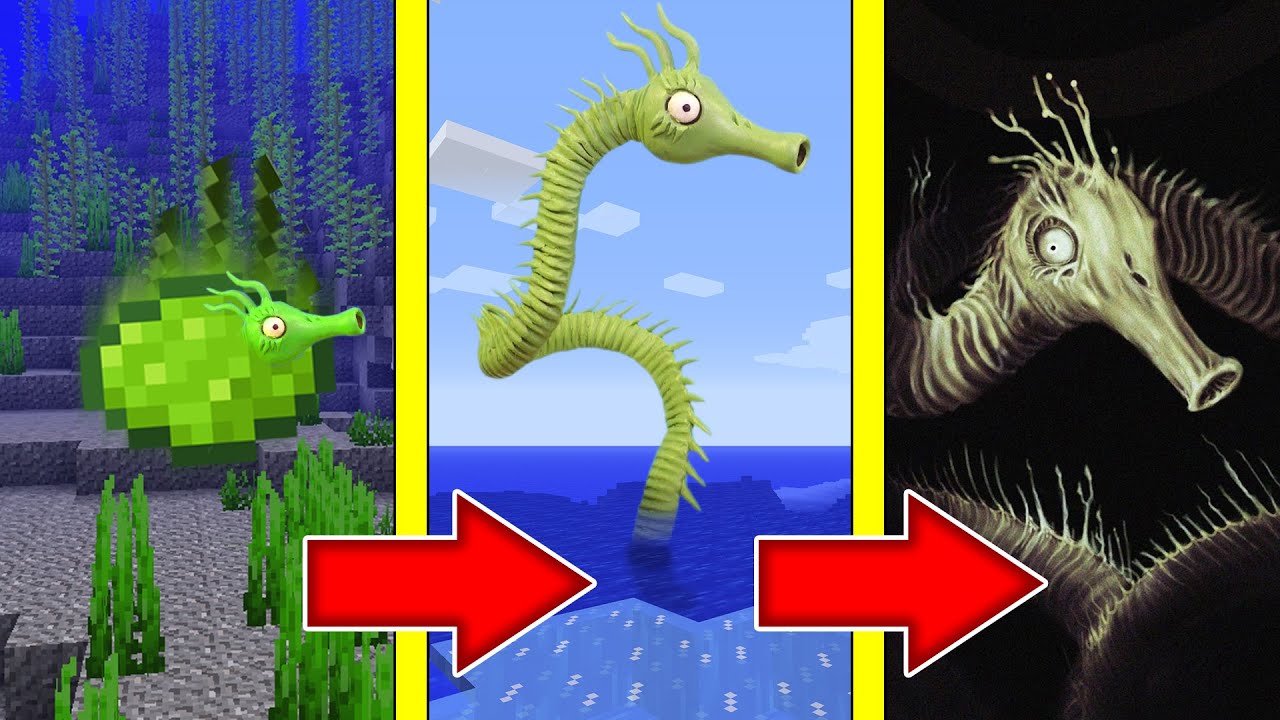 Как менялась МОРСКАЯ ДЛИННАЯ ЛОШАДЬ и её жизненный цикл в майнкрафт ! Эволюция SEA HORSE MINECRAFT смотреть онлайн