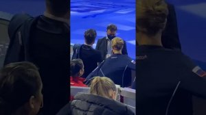 Александра Степанова, Иван Букин. Перед разминкой 06.02.2021 Кубок Первого канала