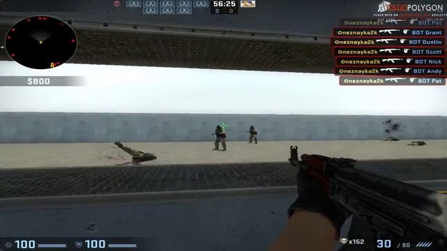 Разминка перед MM на карте AIMBotz смотреть онлайн