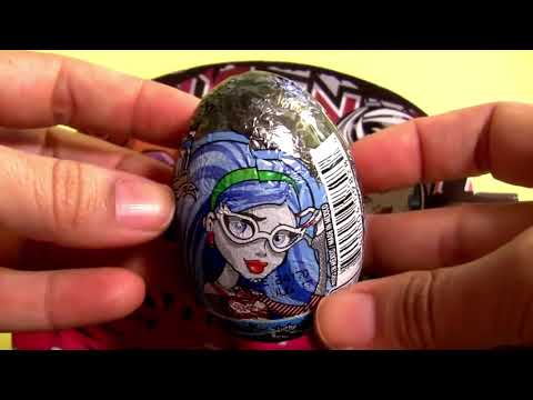 Шоколадные яйца Asmr Monster High на удивление сытны