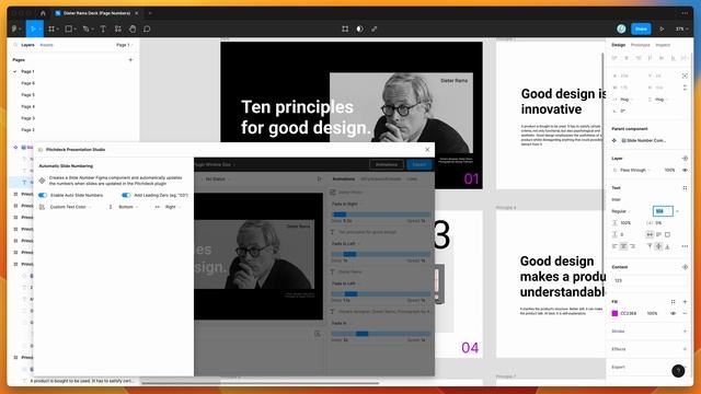 Figma Tutorial: Add page numbers to Figma slides automatically