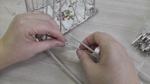 Тройная веревочка в основании изделия. Плетение из газетных трубочек