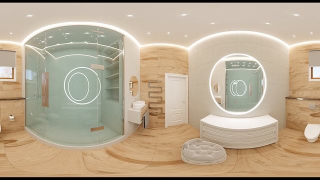 Ванная комната. Частный дом. г. Москва. 2021