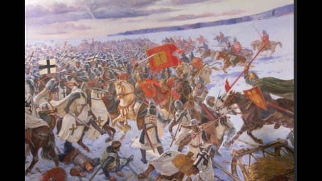 Битва на Чудском озере дружины Александра Невского с немецкими рыцарями на Чудском озере