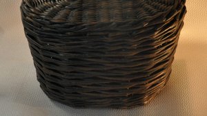 МК. Корзина Фактурная из бумажной лозы. Дно. Стенки. Часть 1. #6(1).