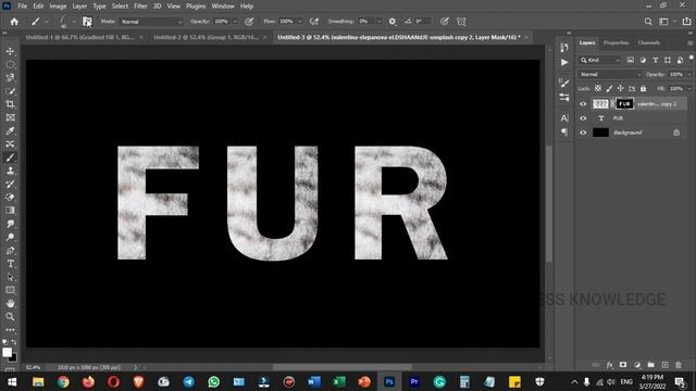 Fur Text Effect in Photoshop in Tamil смотреть онлайн