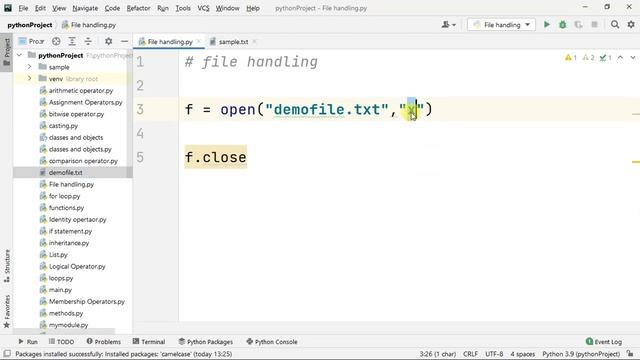 Create, Read, Delete ( File Handling ) In Python - Tamil | Python Topic Wise Course