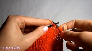 Вязание спицами  Вязаный берет