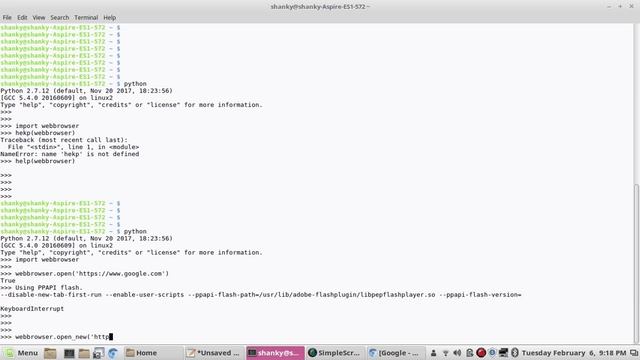 Web browser in python | Open a URL in python | webbrowser module | auto post to facebook