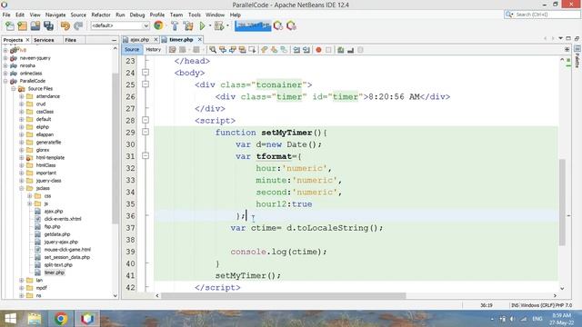 How to set timer in javascript tamil | How to set live time in html page using javascript tamil смотреть онлайн