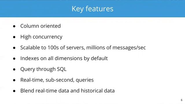 Apache Druid Key Features смотреть онлайн