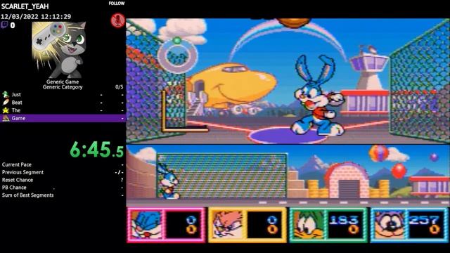 [PB] Tiny Toon Adventures: Wacky Sports Challenge - Easy% (13m 03s 695ms) смотреть онлайн