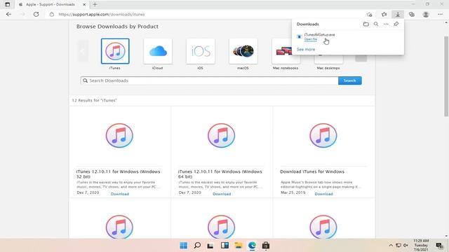 Download and Install iTunes on Windows 11 смотреть онлайн